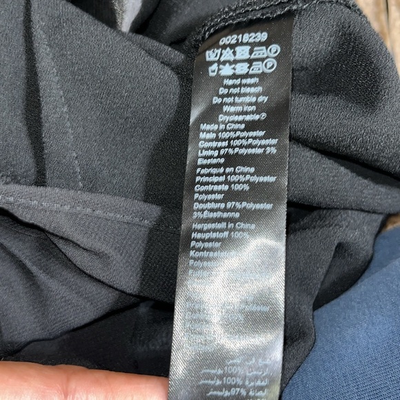 City Chic Mika Halter Jumpsuit Sheer Asymmetrical Ruffle Overlay Wide Leg 20 - Picture 12 of 12